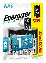 Батарейка алкалиновая Energizer Max Plus AA, 6 шт.