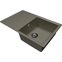 Мойка DELINIA 78x51x20 см, кварц, цвет чёрный