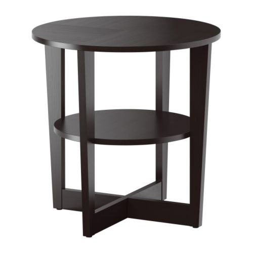 Придиванный столик ВЕЙМОН черно-коричневый ИКЕА, IKEA  