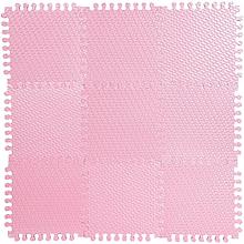 Пол мягкий «Треугольник», ЭВА, 33x33 см, цвет светло-розовый