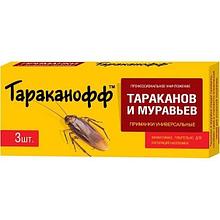 Контрудар-приманка ТАРАКАНОФФ для уничтожения тараканов и муравьев (3шт)