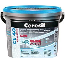 Затирка CERESIT CE40 2кг Silica Active Белая
