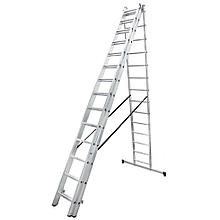 Лестница раскладная трехсекционная Standers 14 ступеней