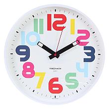 Часы настенные Цифры разноцветные диаметр 30 см