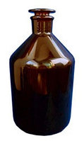 Бутыль 5000мл, темное стекло, узкое горло, с притертой пробкой (Китай)