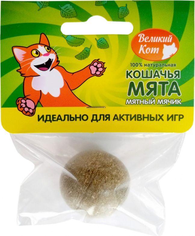 Игрушка для кошек Великий кот Шарик с кошачьей мятой