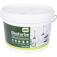 Краска для кухни и ванной Jobi «Ekofarbe» цвет белый 2.5 л