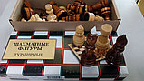 Фигуры шахматные турнирные деревянные диам. 30-35мм, высота 55-107мм, фото 3