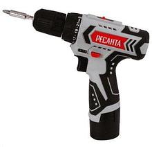 Дрель-шуруповерт РЕСАНТА аккумуляторная ДА-12-2Л