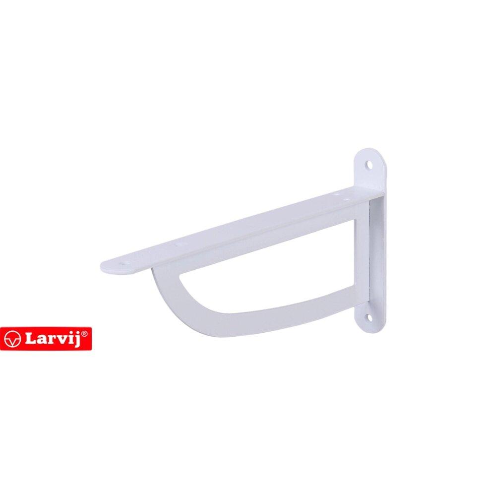 Кронштейн Larvij D-Wall, 250х120 мм, сталь, цвет белый