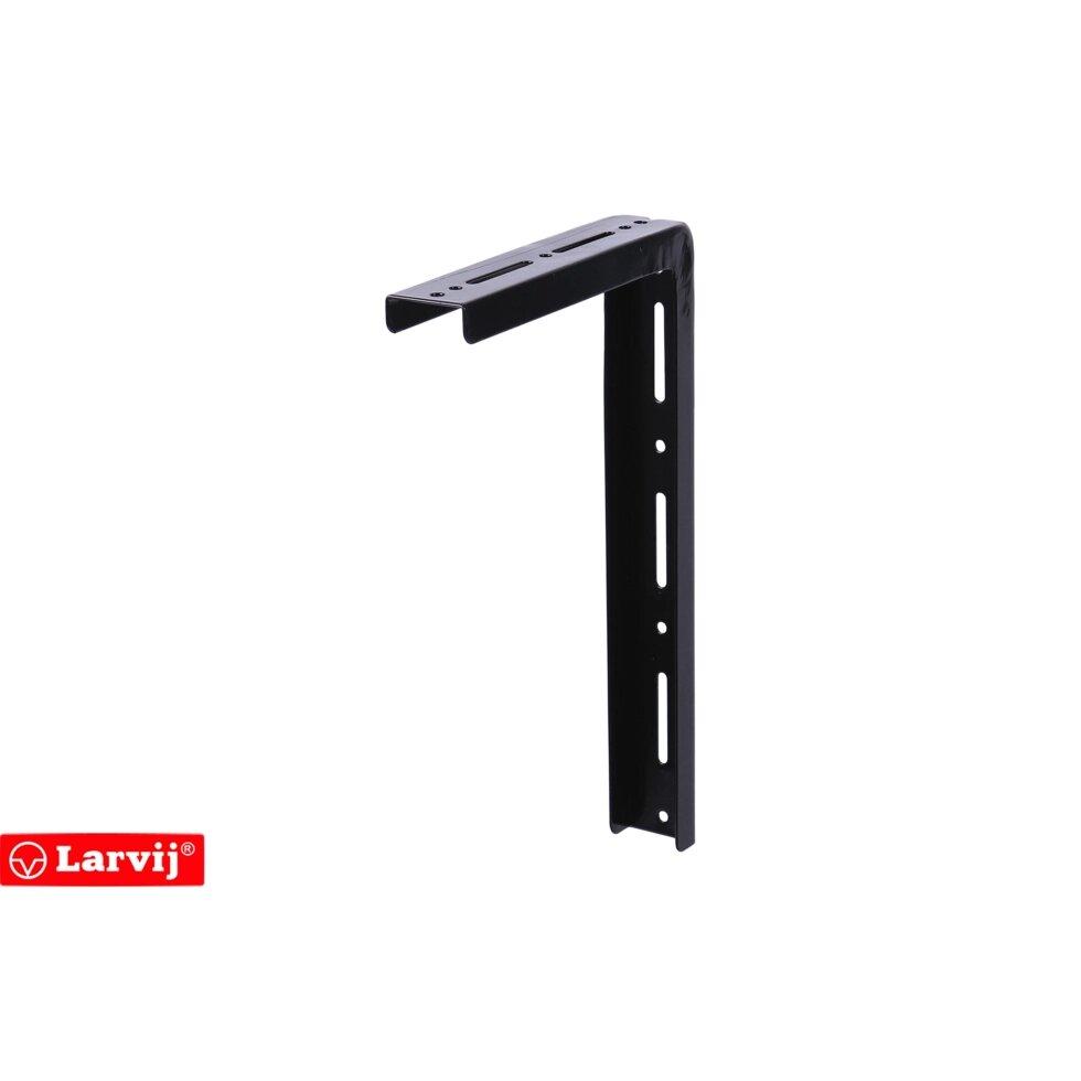 Кронштейн Larvij Modern1, 215х350 мм, сталь, цвет черный