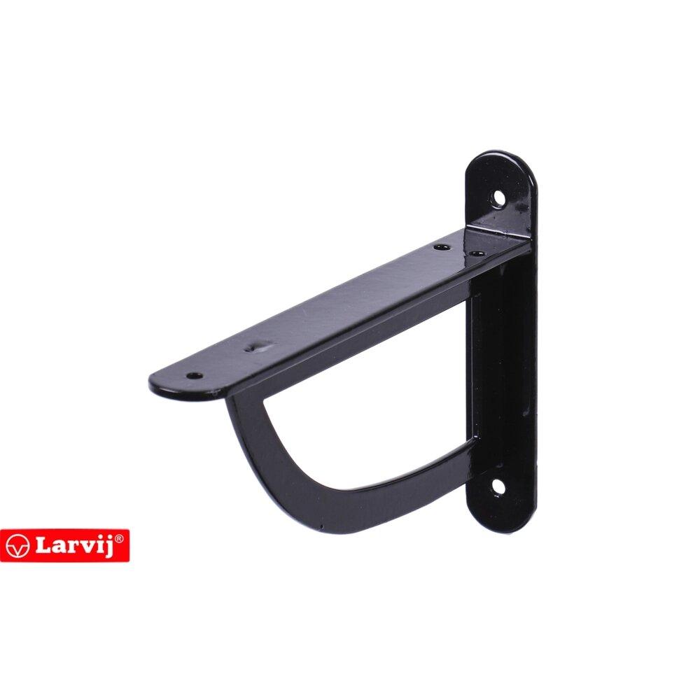 Кронштейн Larvij D-Wall, 180х120 мм, сталь, цвет черный