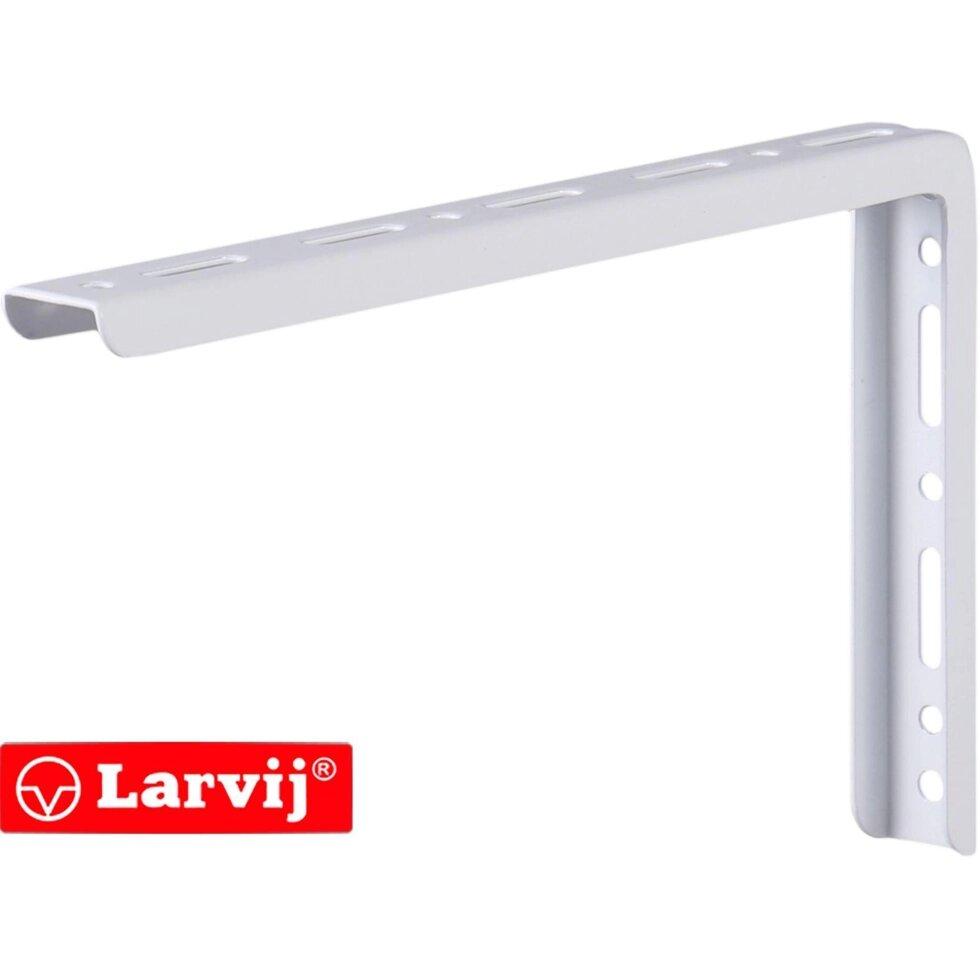 Кронштейн Larvij Modern1, 150х250 мм, сталь, цвет белый