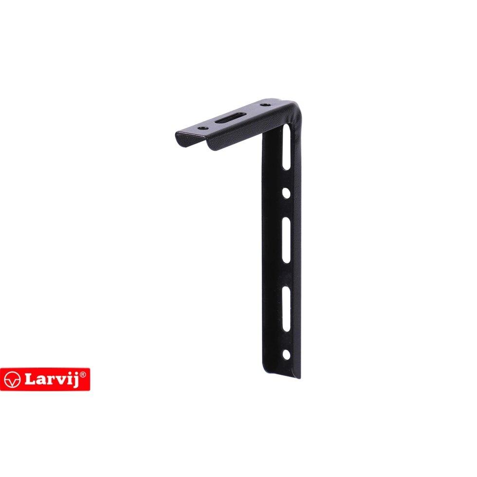 Кронштейн Larvij Modern1, 120х180 мм, сталь, цвет черный