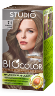 7.1 Крем-краска для волос BIO COLOR Studio Professional ПЕПЕЛЬНО-РУСЫЙ