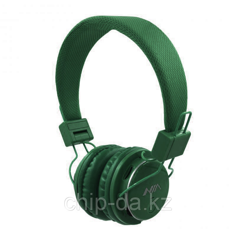 Bluetooth наушники NIA Q8 NEW, тёмно-зелёный