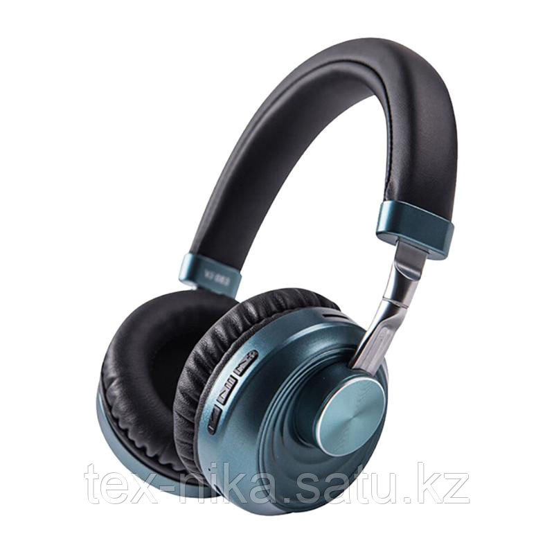 Bluetooth наушники VJ083, бирюзово-синий
