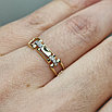 Золотое кольцо с бриллиантами 0.027Сt VS1/G, VG - Cut, фото 9
