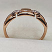 Золотое кольцо с бриллиантами 0.022Сt VS1/G VG - Cut, фото 2