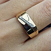 Золотое  кольцо с бриллиантом 0.027Сt VS1/G, VG-Cut, фото 3
