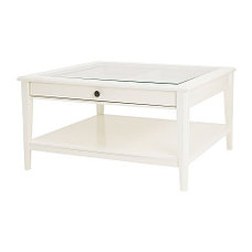 Журнальный стол ЛИАТОРП белый 93х93 см ИКЕА, IKEA, фото 2