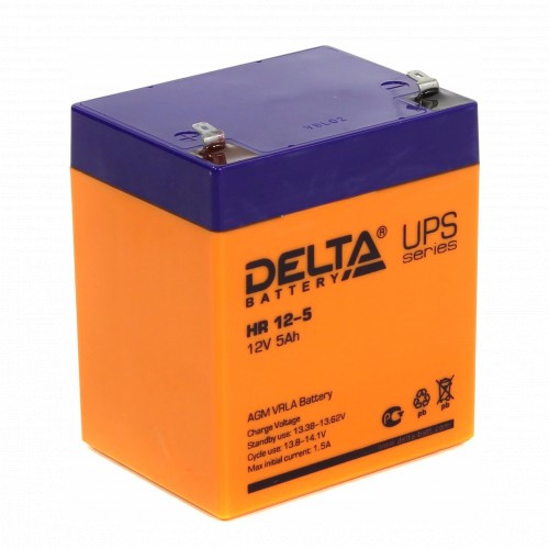 Delta Battery HR 12-5 12V5Ah сменные аккумуляторы акб для ибп (HR 12-5) - фото 1 - id-p103350030