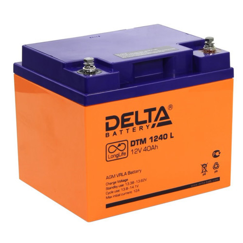 Delta Battery DTM 1240 L сменные аккумуляторы акб для ибп (DTM 1240 L) - фото 1 - id-p103350142