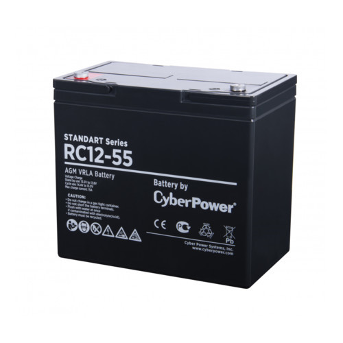 CyberPower Standart series RC 12-55 сменные аккумуляторы акб для ибп (RC 12-55) - фото 1 - id-p103350685