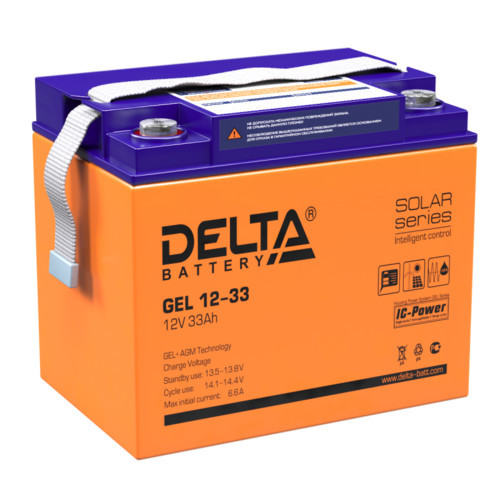 Delta Battery GEL 12-33 сменные аккумуляторы акб для ибп (GEL 12-33) - фото 1 - id-p103351028