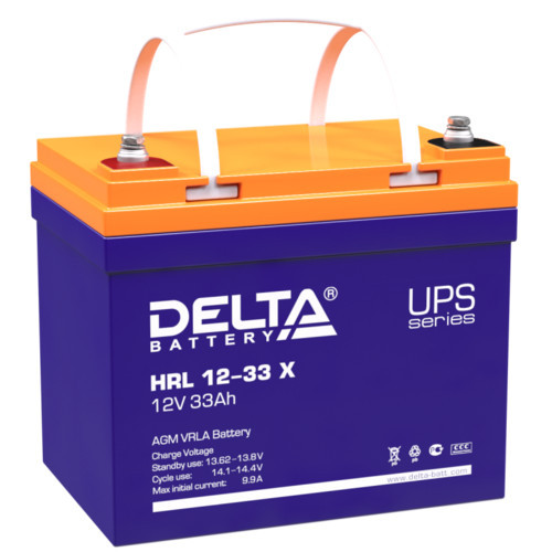 Delta Battery HRL 12-33 X сменные аккумуляторы акб для ибп (HRL 12-33 X) - фото 1 - id-p103351035