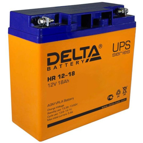 Delta Battery HR 12-18 сменные аккумуляторы акб для ибп (HR 12-18) - фото 1 - id-p103351040