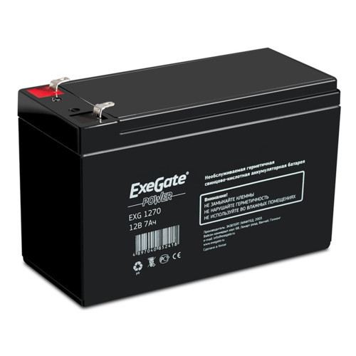 ExeGate Аккумуляторная батарея EXG1270 сменные аккумуляторы акб для ибп (EP129858RUS) - фото 1 - id-p103350721