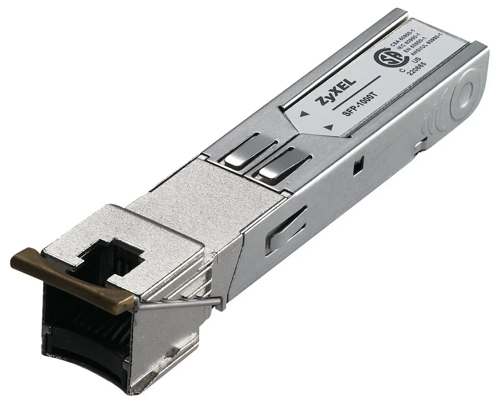 Zyxel 91-010-172001B SFP-трансивер SFP-1000T, с портом Gigabit Ethernet (1000Base-T), 100 м - фото 1 - id-p103352816