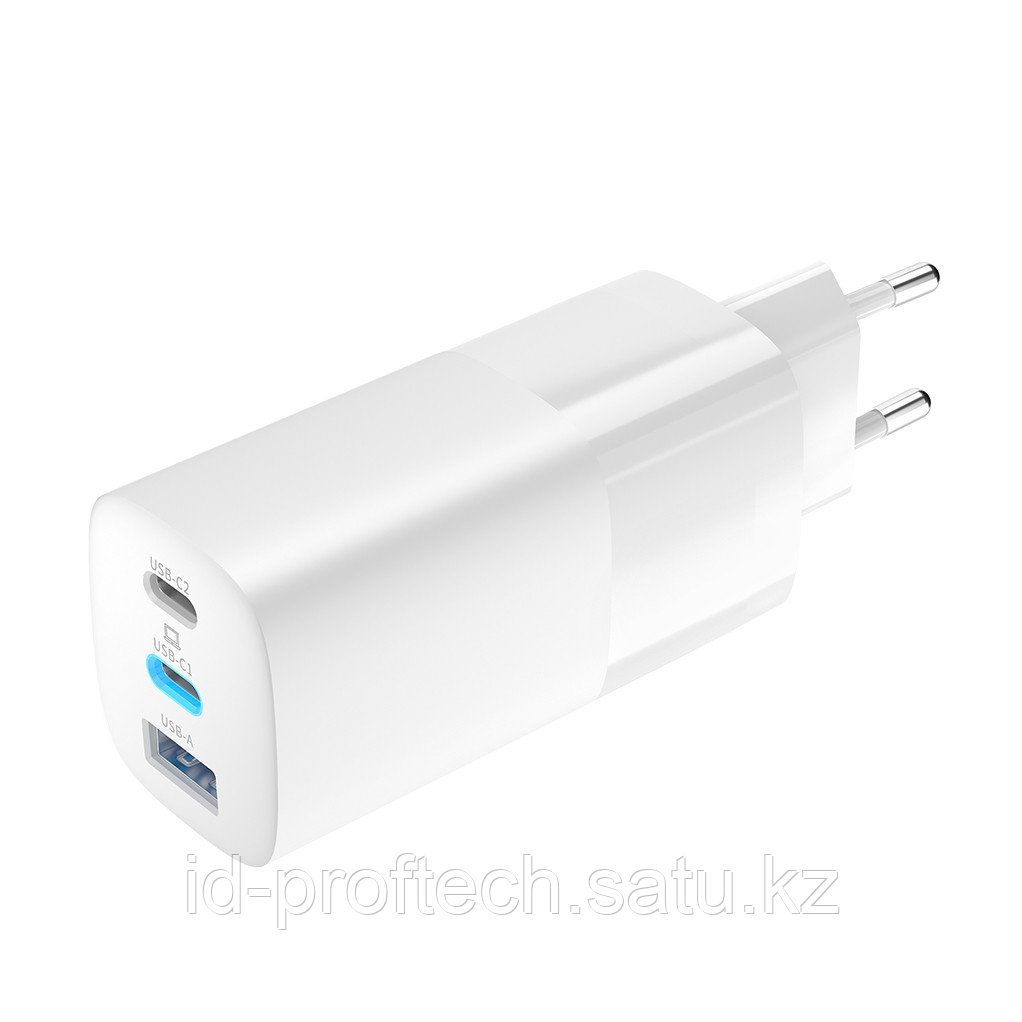 Зарядное устройство сетевое OLMIO USB+Type-Cx2 QC 65W белый