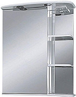 Шкаф зеркальный Misty Магнолия-60 60х72 см с подсветкой, левый, белый