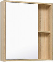 Шкаф зеркальный Runo Эко 60 белый, лиственница
