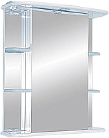 Шкаф зеркальный Misty Магнолия-55 55х72 см с подсветкой, правый, белый