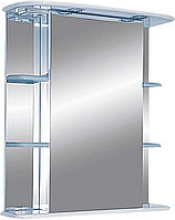Шкаф зеркальный Misty Магнолия-65 65х72 см с подсветкой, левый, белый