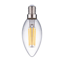 Лампа светодиодная нитевидная прозрачная свеча С35 11 Вт 2700 К Е14 Фарлайт
