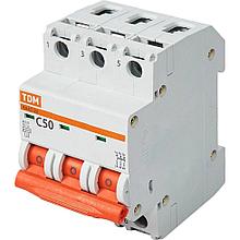 Автоматический выключатель TDM Electric ВА47-29 3P C50 А 4.5 кА SQ0206-0114