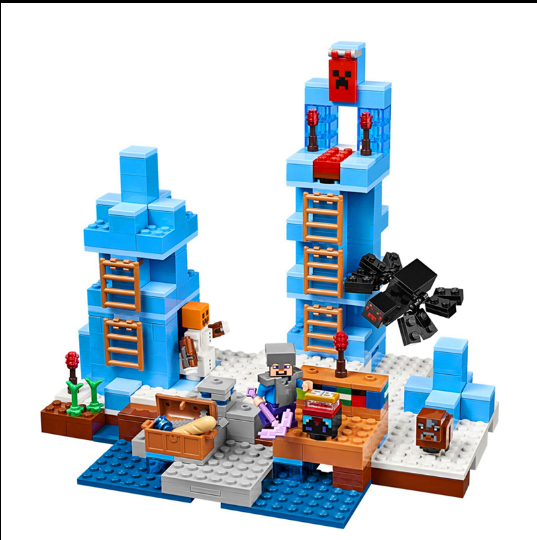 Конструктор Jisi bricks (Decool) My World 826 Ледяные шипы