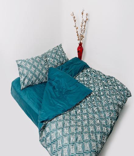 ARUA Satin ЕВРО Комплект постельного белья ZERE (на матрас 180х200 ...