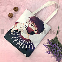 Шоппер эко сумка для покупок аниме на молнии с плечевыми ремнями 02