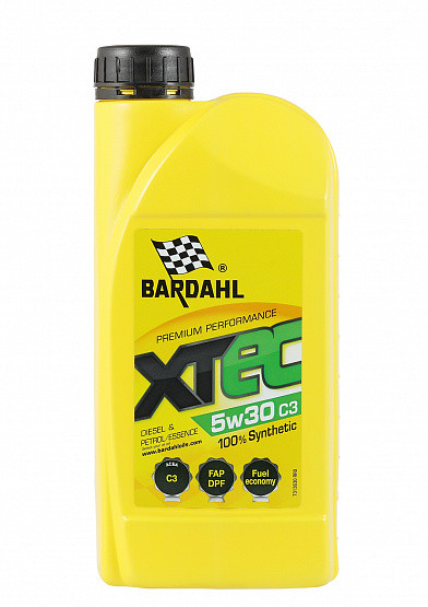 5W-30 Bardahl XTEC 5W30 C3 Cинтетическое моторное масло (1л) - фото 1 - id-p103398028