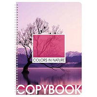 Тетрадь Lamark Pink серии Colors in Nature, А4, на спирали, 205х290 мм, 80 л., клетка