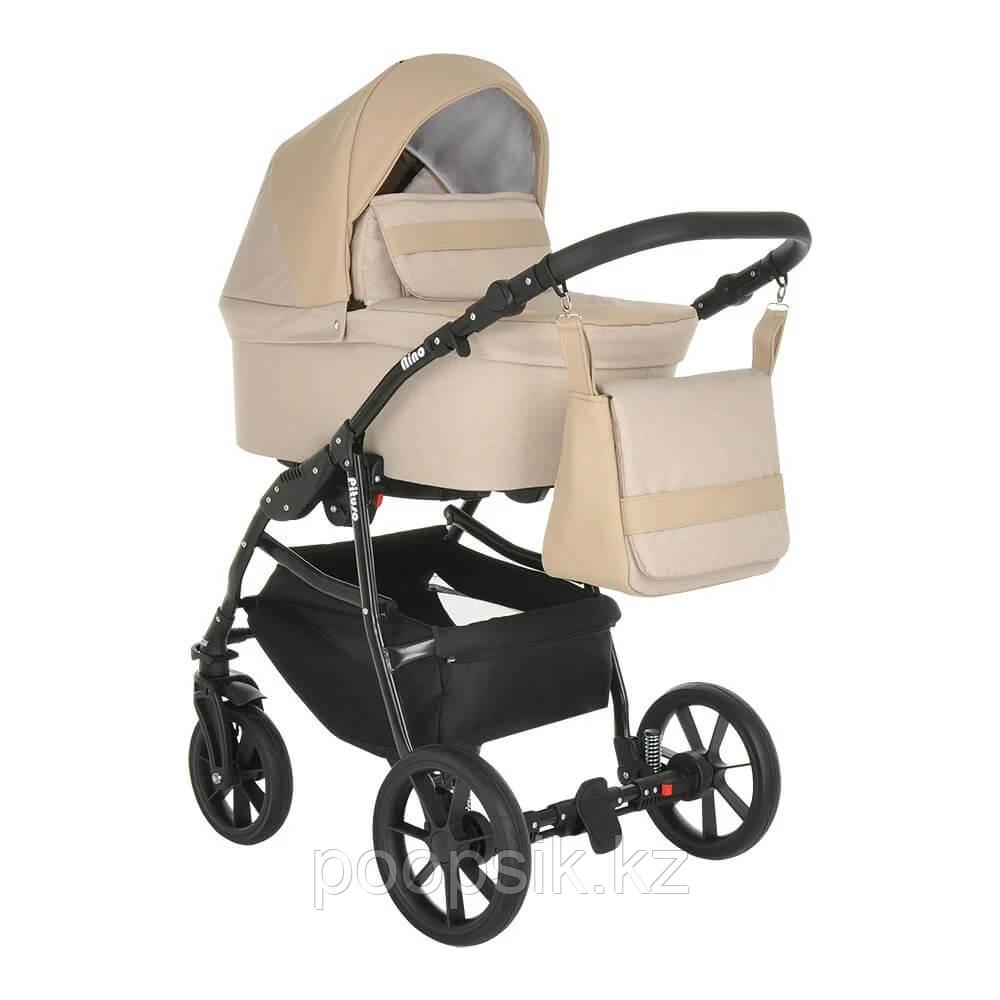 Коляска 2 в 1 Nino Pituso Beige+Кожа Beige