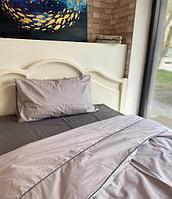 SUAVE line 1.5 Комплект постельного белья СВЕТЛО-СЕРЫЙ с серым кантом