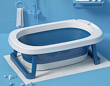 Детская складная ванночка W232 82 см с матрасиком Синий