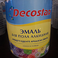 Эмаль для пола Decostar /желто-корич. 2,7 кг ^2 ***!