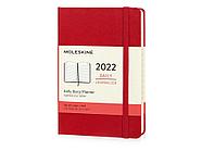 Ежедневник Moleskine Classic (2022), Pocket (9х14), красный, твердая обложка